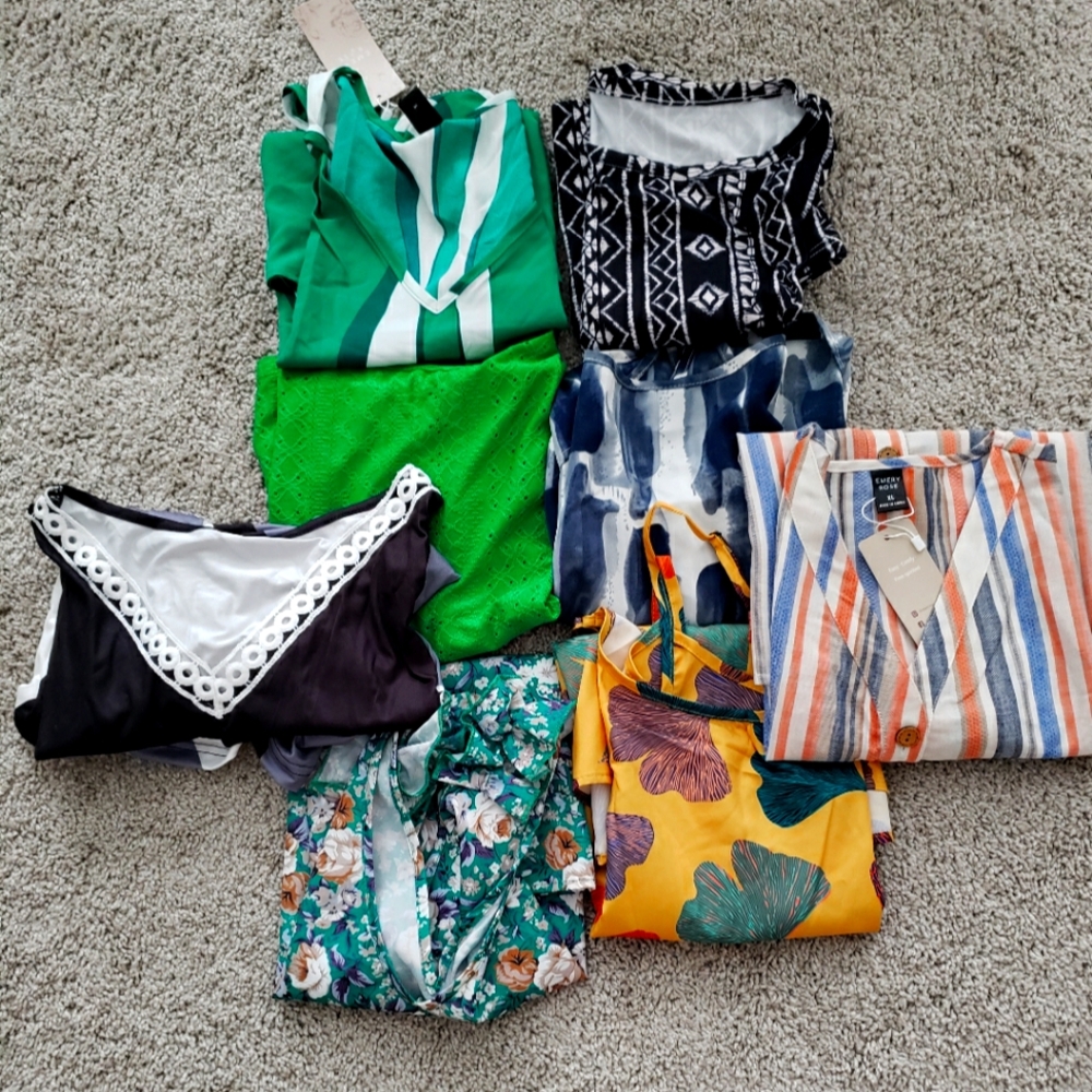 Bundle of 8- New Summer all color tops Women size XL NEW 🤗